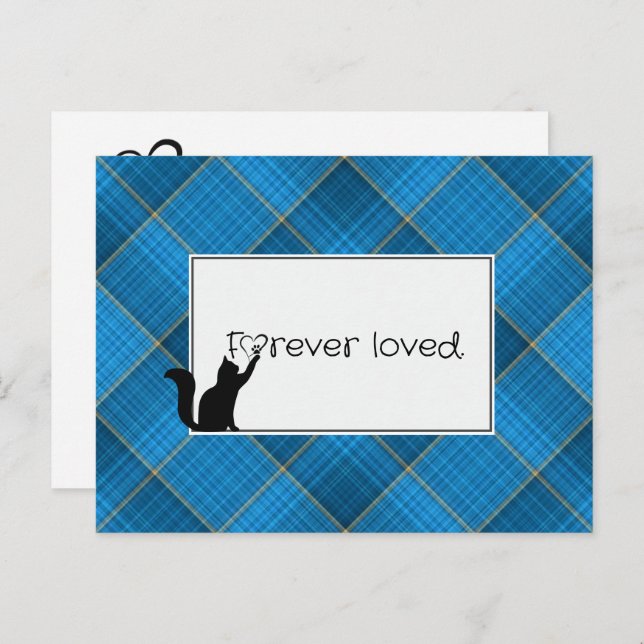 Kitty Pet Loss Sympathy from Vet Postcard (Front/Back)