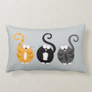 Kitty Rolly Pollies Pillow