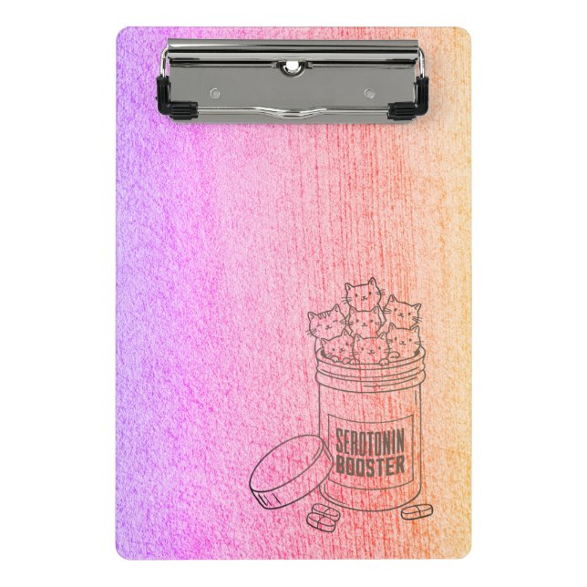 Kitty Serotonin Booster Mini Clipboard (Front)