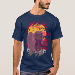 Kitty Skeleton Shirt Halloween Costume Skull Cat