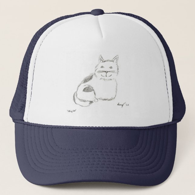 Kitty Sketch Hat (Front)