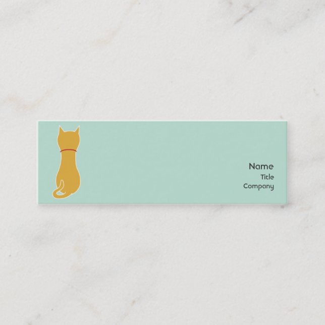 Kitty - Skinny Mini Business Card (Front)