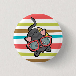 Kitty Smarty 3 Cm Round Badge