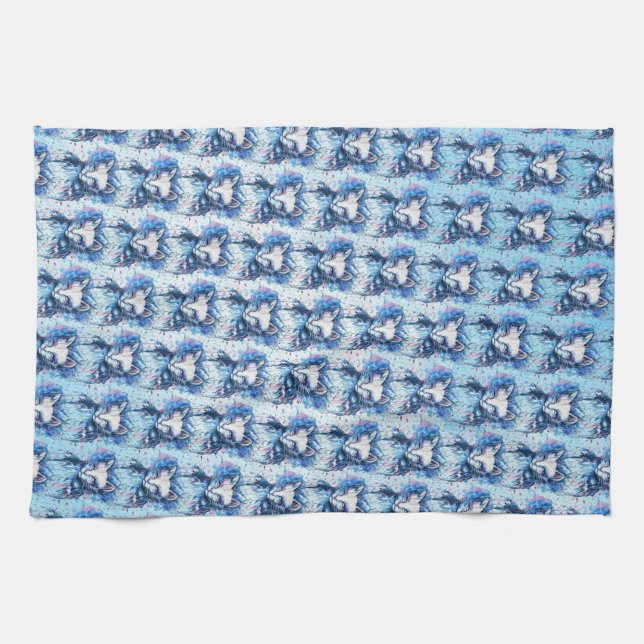 Kitty Tea Towel (Horizontal)