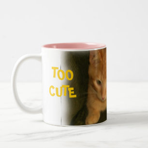 Kitty "TOO CUTE FOR COFFEE" Mug