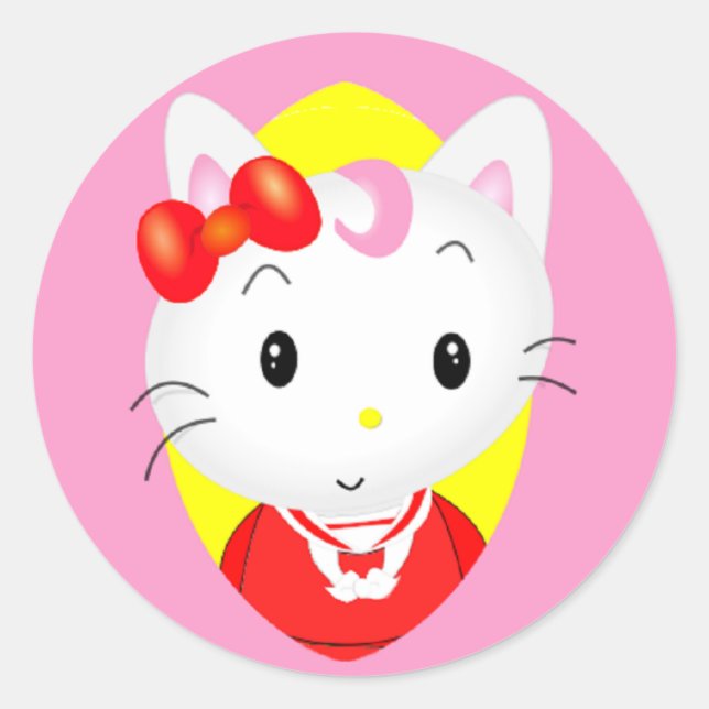 Kitty Toon Sticker (Front)