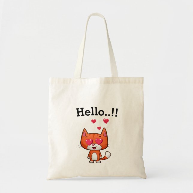 Kitty   tote bag (Front)