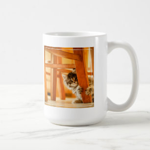 Kitty Under Chair Coffee Mug