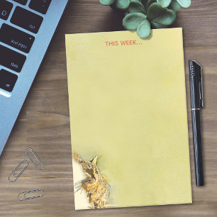 Kitty Whiskers and Heart Nose Brushstrokes Post-it Notes