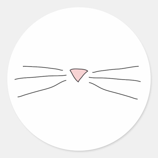Kitty Whiskers Drawing Stickers (Front)