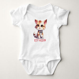 KITTY WISDOM BABY BODYSUIT