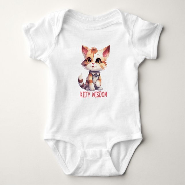 KITTY WISDOM BABY BODYSUIT (Front)
