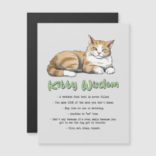 Kitty Wisdom – Funny Cat Rules with a Brown Cat