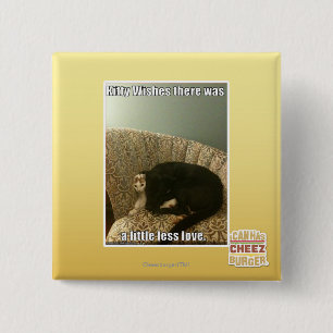 Kitty Wishes 15 Cm Square Badge