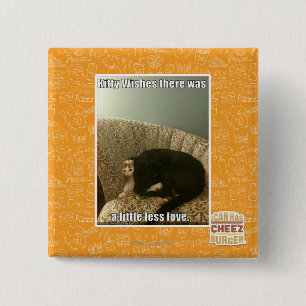 Kitty Wishes 15 Cm Square Badge