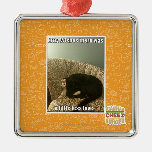 Kitty Wishes Metal Tree Decoration (Front)
