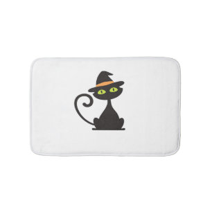 kitty witch Classic T-Shirt Bath Mat