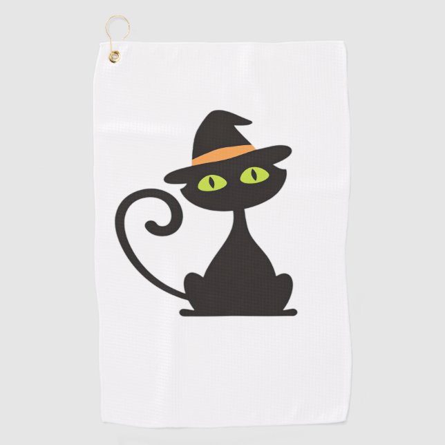 kitty witch Classic T-Shirt Golf Towel (Front)