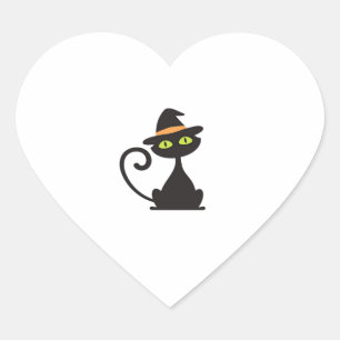 kitty witch Classic T-Shirt Heart Sticker