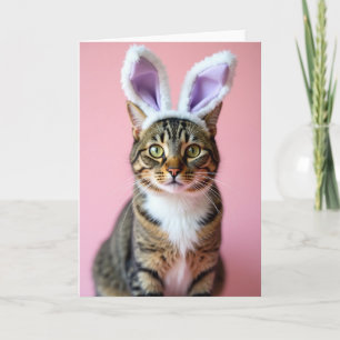 Kitty With Novelty Ears Card