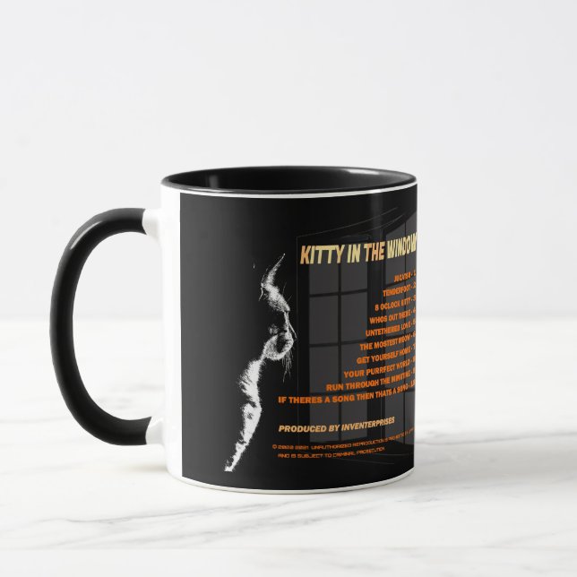 KittyInTheWindow - Cascading Diminishment - MUG (Left)