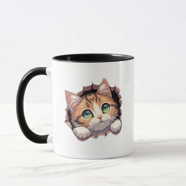 KittyPeek Coffee Mug (Left)