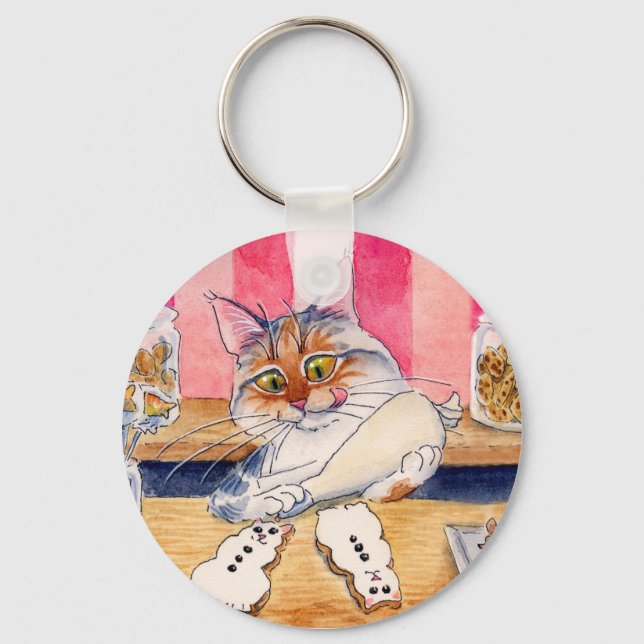 Kitty's bakery and sweets keychain (Front)