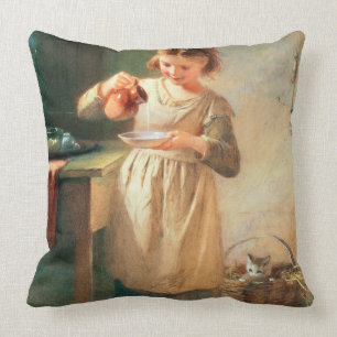 Kitty's Breakfast Cushion