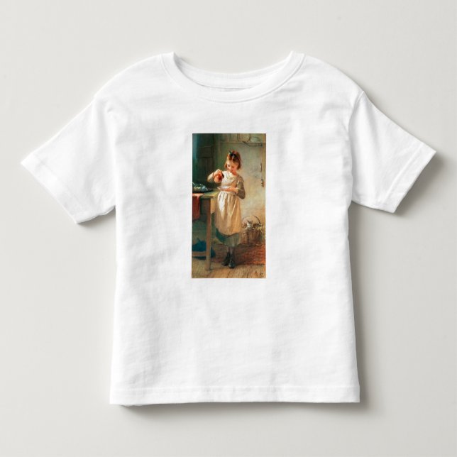 Kitty's Breakfast Toddler T-Shirt (Front)