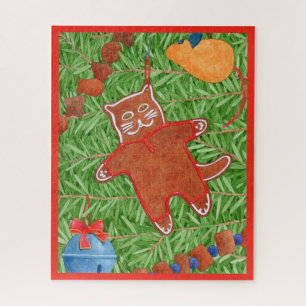 Kitty's Christmas Tree 16"x20" Puzzle