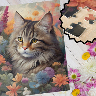  Kitty's Colorful Garden Adventure Jigsaw Puzzle