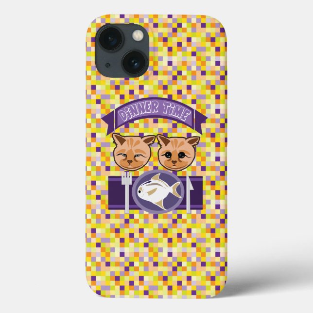 Kitty's dinner time Case-Mate iPhone case (Back)