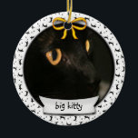 Kitty's First Hanukkah or First Christmas Ceramic Tree Decoration<br><div class="desc">Kitty's First Hanukkah / First Christmas ornament is a great way to celebrate the newest furry addition to any family. Personalise with cat's photo and cat's name on the front, and change sentiment on the back to anything you want - "Merry Christmas, " "Merry First Christmas, " "Happy Hanukkah" or...</div>