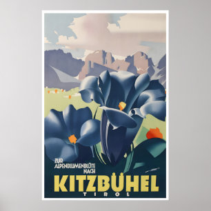Kitzbühel Art Austria Poster Tyrol Travel Print