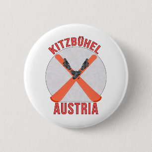 Kitzbühel, Austria 6 Cm Round Badge