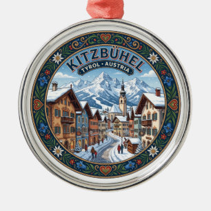 Kitzbühel Austria Metal Ornament