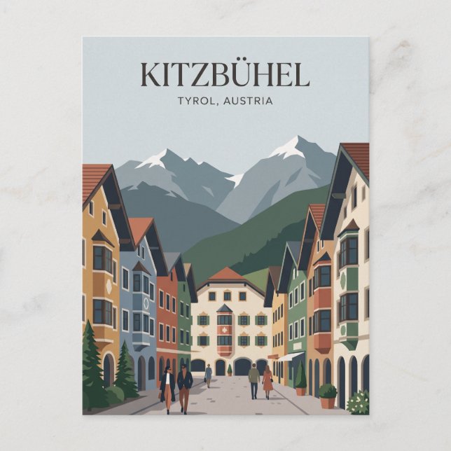 Kitzbühel Austria Postcard (Front)