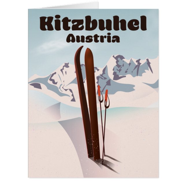 kitzbuhel Austrian ski poster (Front)