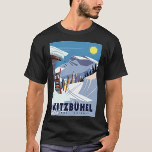 Kitzbuhel Ski Poster T-Shirt