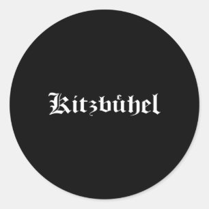 Kitzbühel Skiing Holiday In Tyrol Austria Classic Round Sticker