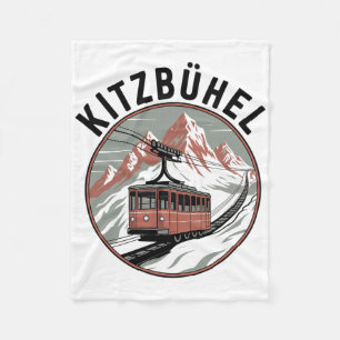 Kitzbühel Winter Ski Adventure Alpine Escape _10 Fleece Blanket
