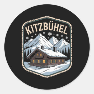 Kitzbühel Winter Ski Adventure Alpine Escape _1 Classic Round Sticker
