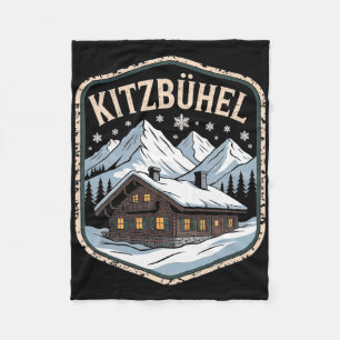 Kitzbühel Winter Ski Adventure Alpine Escape _1 Fleece Blanket