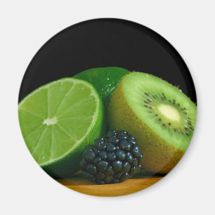Kiwi and lime magnet