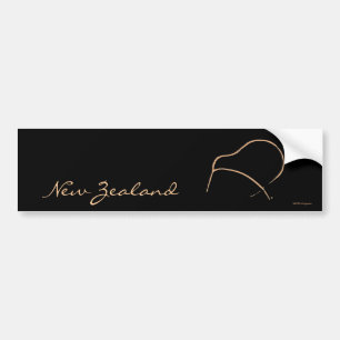KIWI Art Bumper Sticker