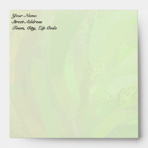 Kiwi Bash Green and Black Monogram Envelope