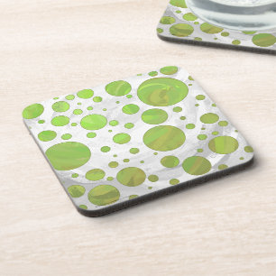 Kiwi Bash Green Polka Dot Coaster