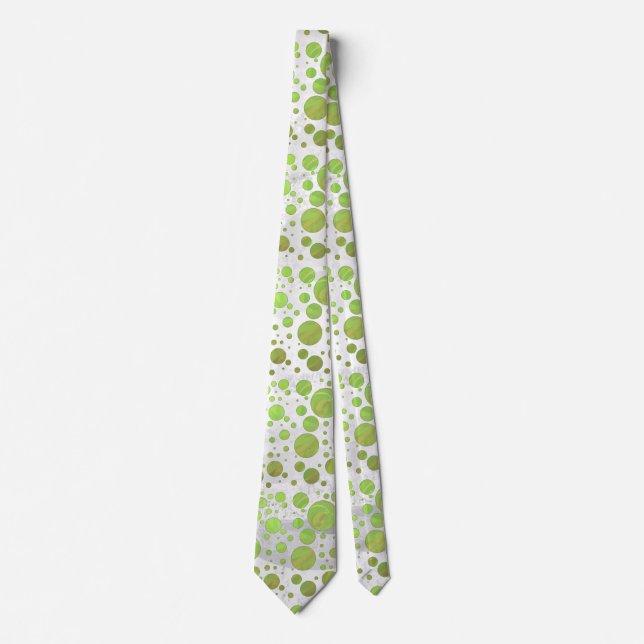Kiwi Bash Green Polka Dot Tie (Front)