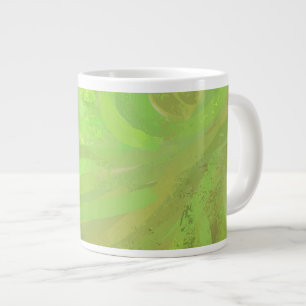 Kiwi Bash Green Swirl Large Coffee Mug