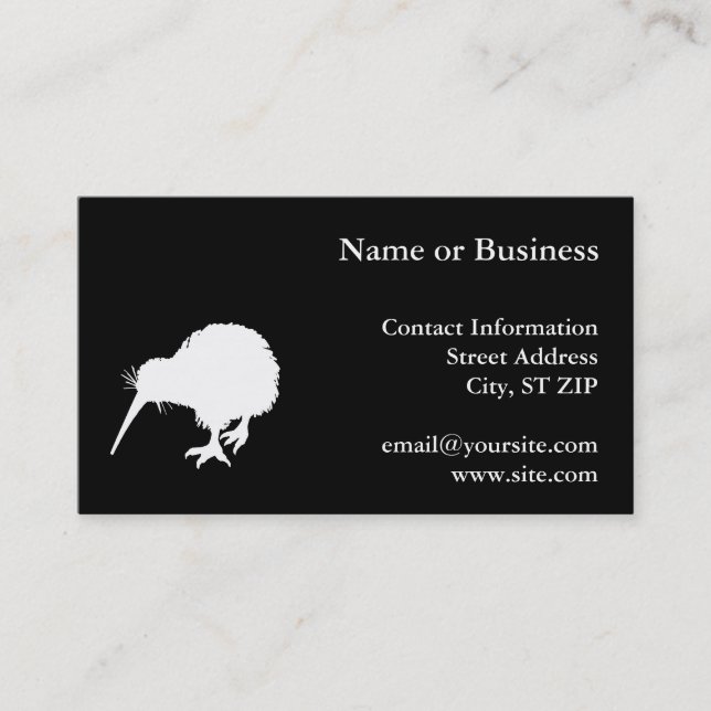 Kiwi Bird Business Card (Front)